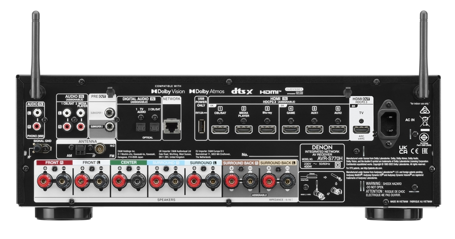 Denon AVRS770HBKE2  7.2‑kanaals 8K AV‑receiver 4