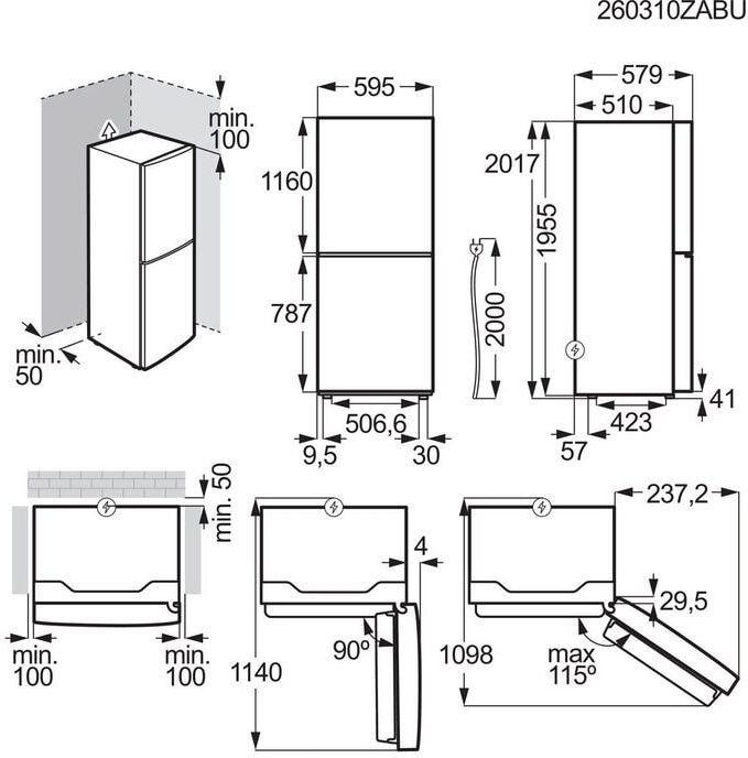 AEG ORC6M341CV 6000 TwinTech Koel-vriescombinatie 5