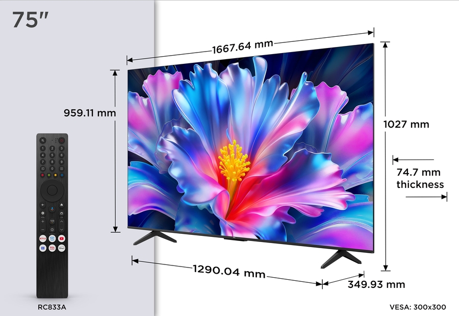 TCL 75P6L 4K HDR Smart TV 8