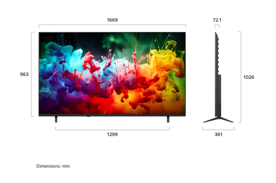 LG 75QNED72B6A QNED Mini‑LED 4K TV (2026) 3