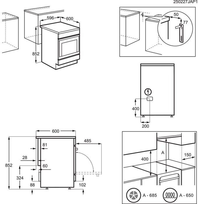 AEG CIB6490APM Elektrisch Fornuis  6