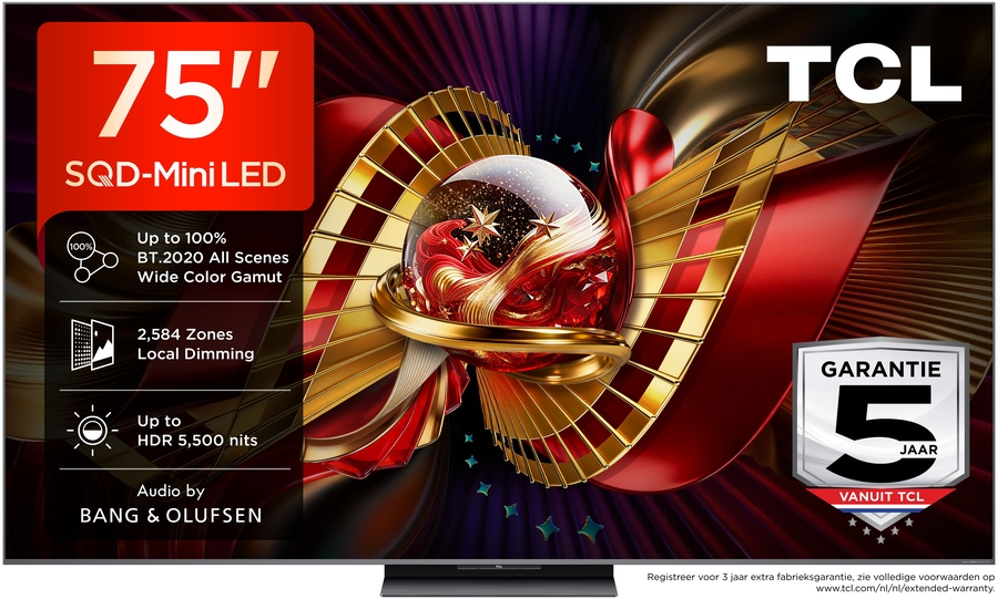 TCL 75C89L SQD Mini LED 4K TV 9