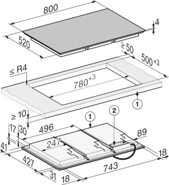 Miele KM 8685 FL MattFinish Inbouw Inductiekookplaat  2