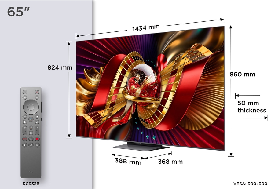 TCL 65C89L SQD Mini LED 4K TV 9