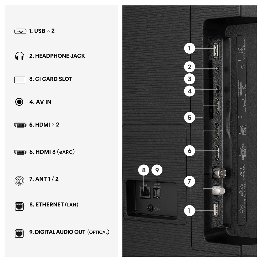 Hisense 85E79S Hi-QLED 4K 60Hz Smart TV (2026) 12