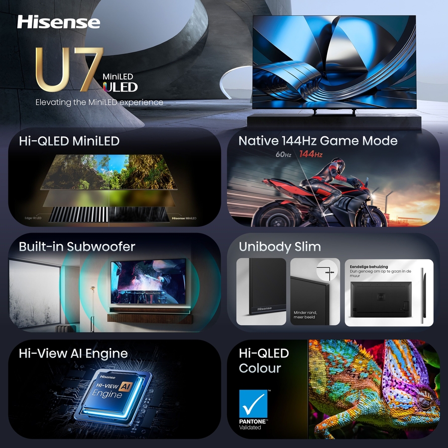 Hisense 85U79SE Hi-QLED MiniLED 4K 144Hz Smart TV (2026) 4