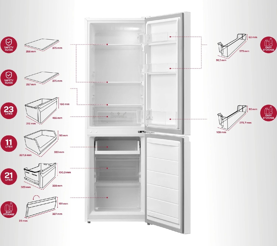 Inventum KV1500W Koel-vriescombinatie  11