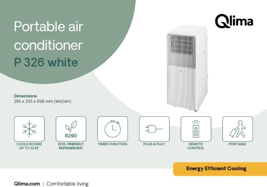 Qlima P 326 Mobiele Airco  5