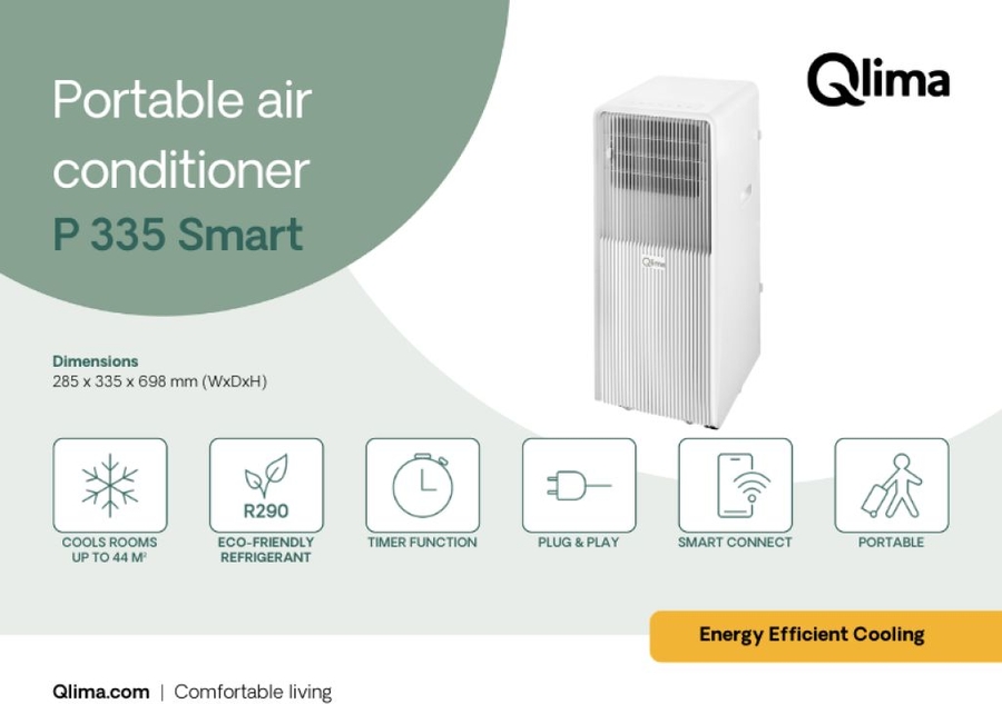 Qlima P 335 SMART Mobiele Airco 5