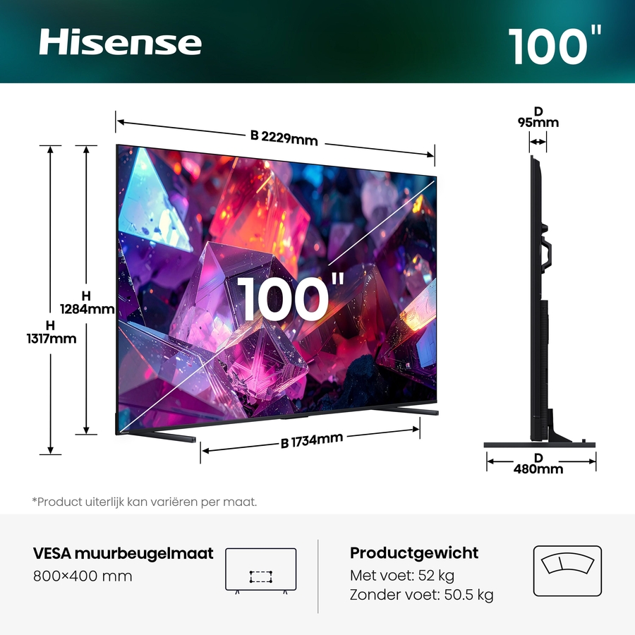 Hisense 100E79S PRO Hi-QLED 4K 144Hz Smart TV (2026) 3