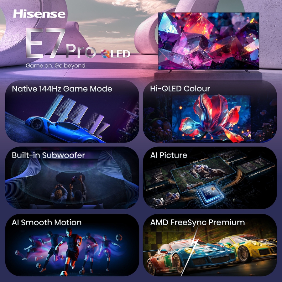 Hisense 100E79S PRO Hi-QLED 4K 144Hz Smart TV (2026) 4