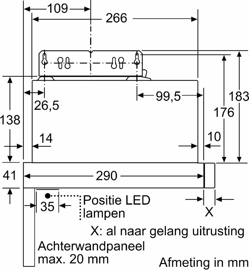 BOSCH DFM064W55 Serie 2 Vlakscherm Afzuigkap 10