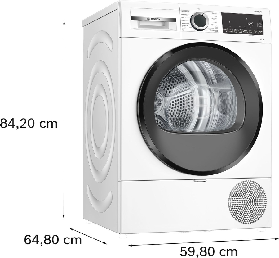 BOSCH WQG143DANL Serie 6 Warmtepompdroger 18