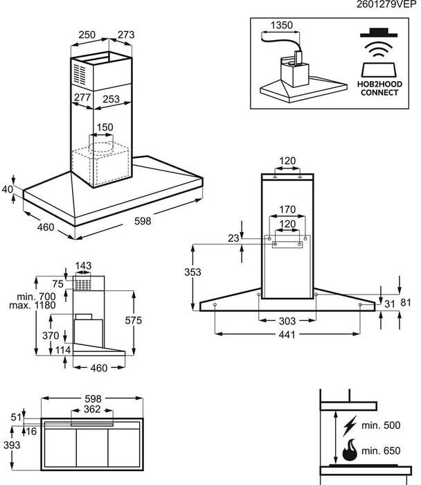 AEG DKB6671HB 6000 Hob2Hood Schouwafzuigkap 2