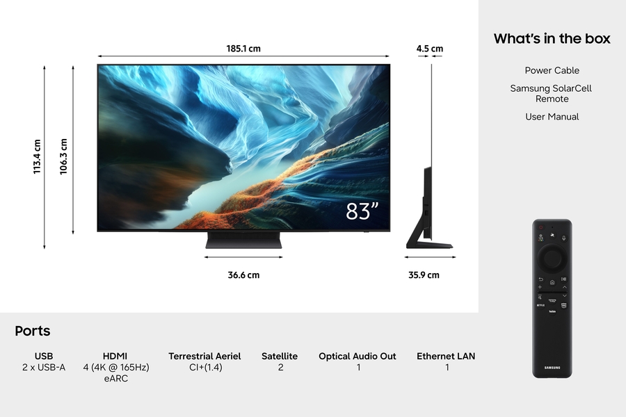  Samsung 83” OLED 4K S90H (2026) 10