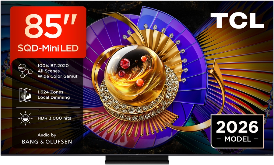 TCL 85MSQLED85L Mini LED 4K TV met 144Hz 1