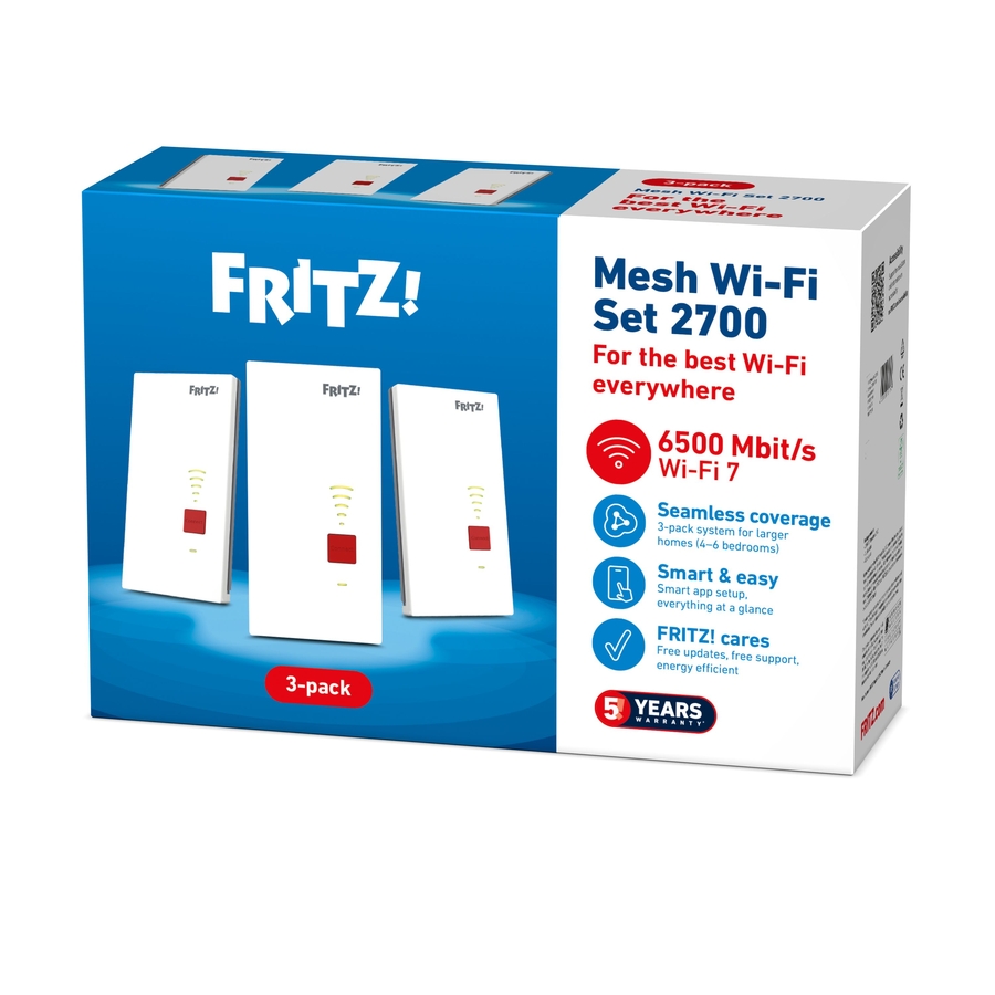 FRITZ! Mesh Wi‑Fi Set 2700 3-pack 6