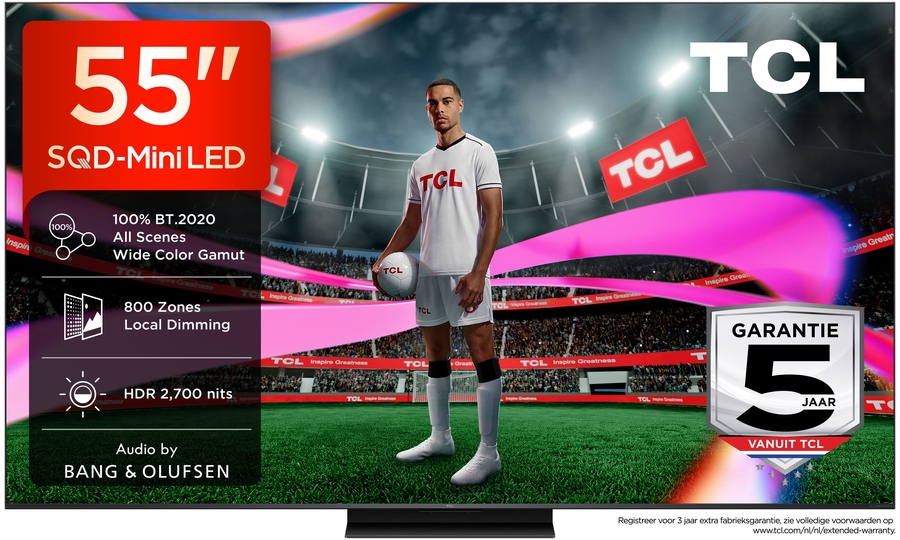 TCL 55MSQLED85L SQD Mini LED 4K TV (2026) 1