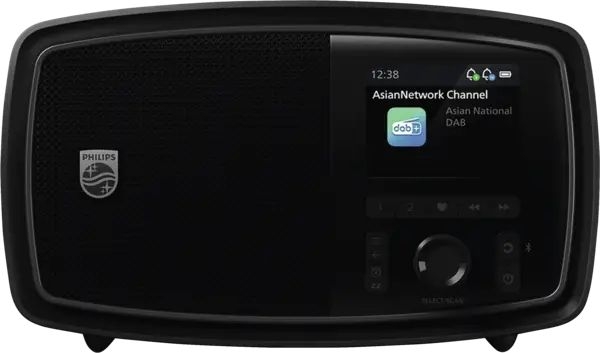Philips TAV2000FB/00 The Janet – Retro DAB+ Radio met Bluetooth – Zwart 1