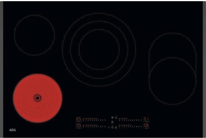 AEG TI84HA07FB 3000 Rapid Power Hob Keramische Kookplaat 1
