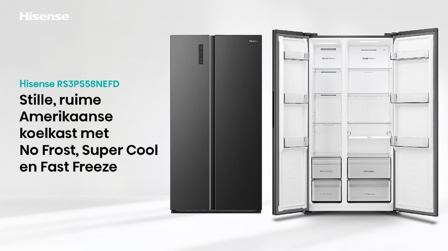 Hisense RS3P558NEFD Hi3 Side-by-Side Koelkast  21