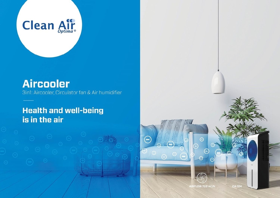 Clean Air Optima CA-104 3-in-1 Luchtkoeler, Luchtbevochtiger en Circulator Ventilator 15