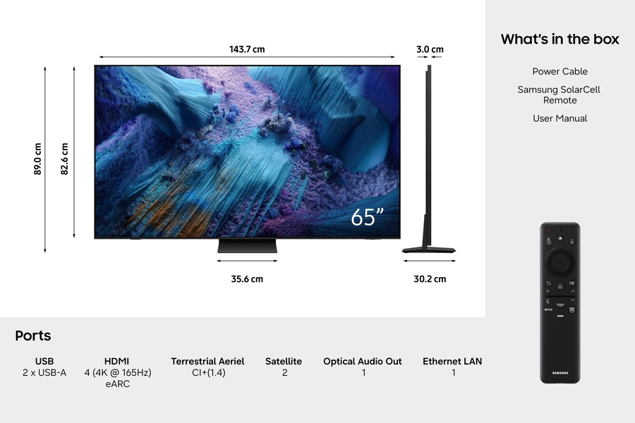  Samsung 65” Micro RGB 4K R95H (2026) 9
