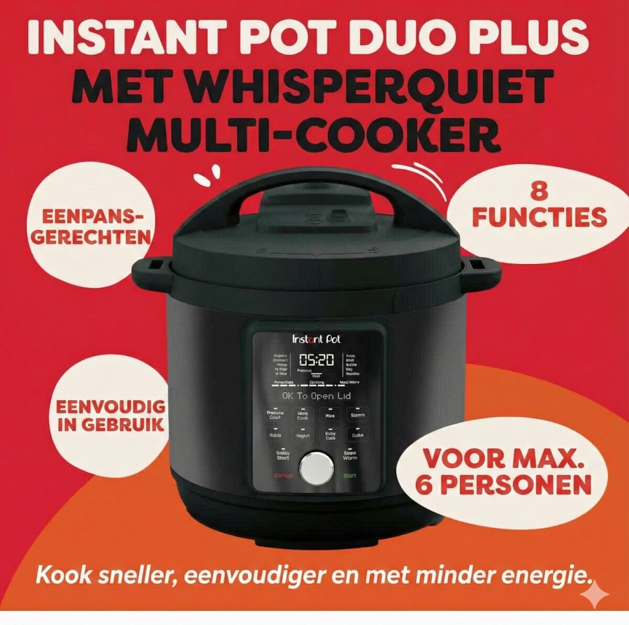 Instant Pot Duo Plus 5,7L Whisper Quiet Multicooker 2