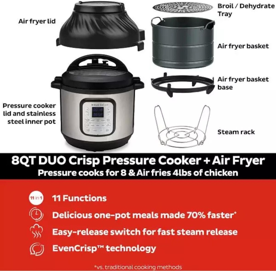 Instant Pot Duo Crisp 5,7L Multicooker 8