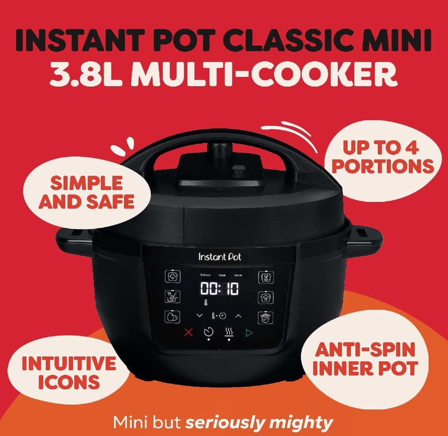 Instant Pot Classic Mini 3,8L Multicooker - Zwart 2