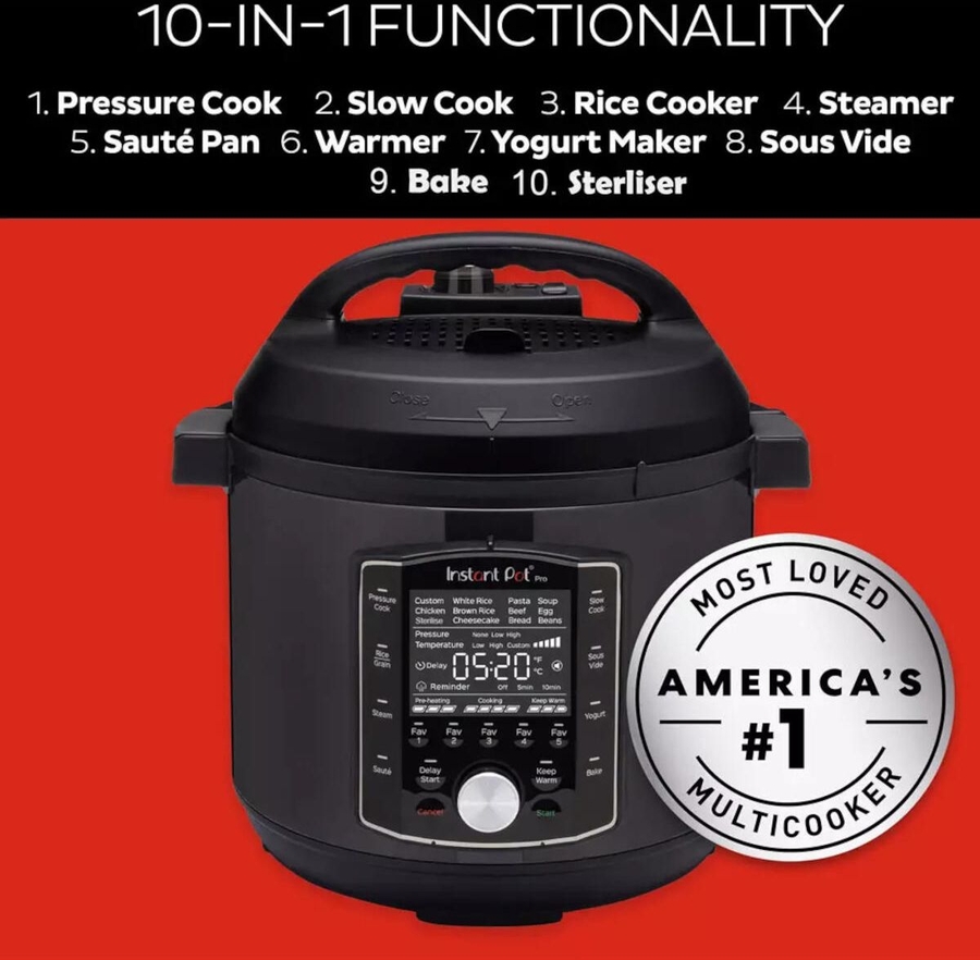 Instant Pot Pro 5,7L Multicooker 10-in-1 6