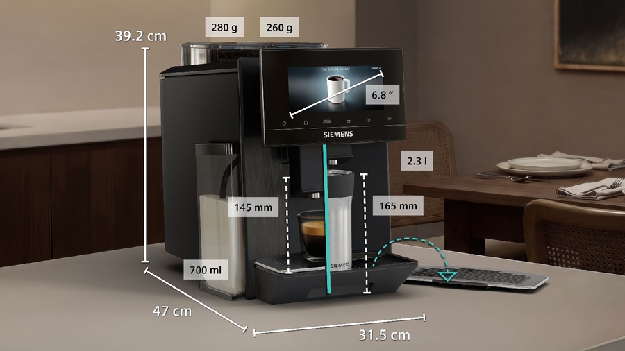 Siemens TQ927EF5 EQ900 iAroma extraKlasse Volautomatische Koffiemachine 23