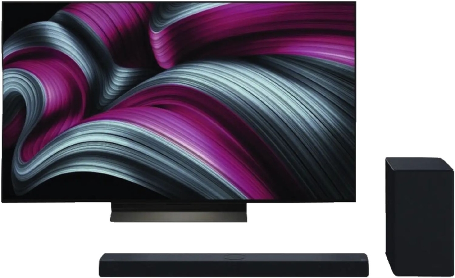 EP:Bundel LG OLED55C56LB 4K TV + LG DSC9S Dolby Atmos Soundbar 1