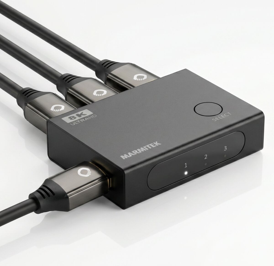 Marmitek Connect 730 - HDMI Switch 8K 60 Hz – 4K 165 Hz 8