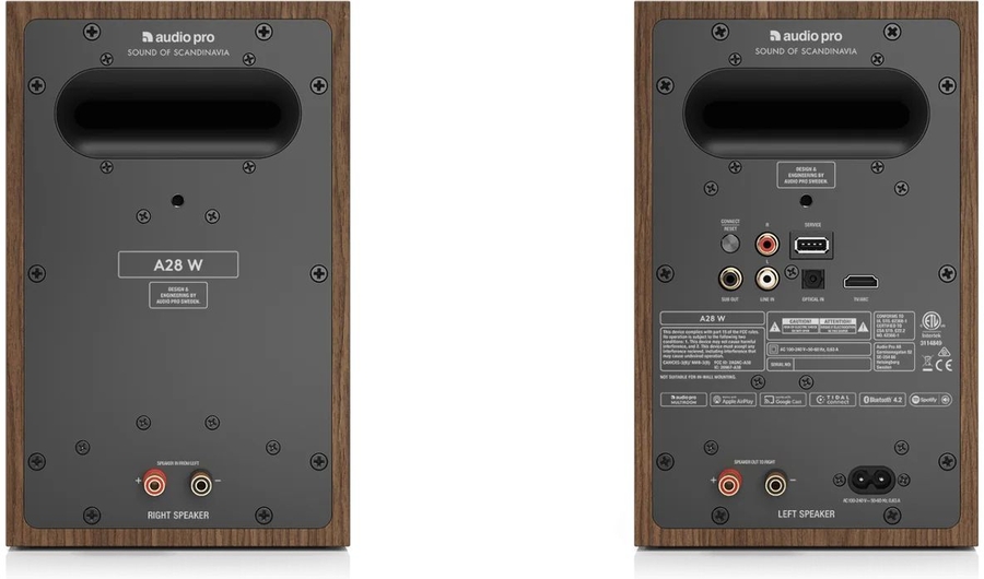 Audio Pro A28 W Multiroom Stereo Speakerset - Walnoot 4