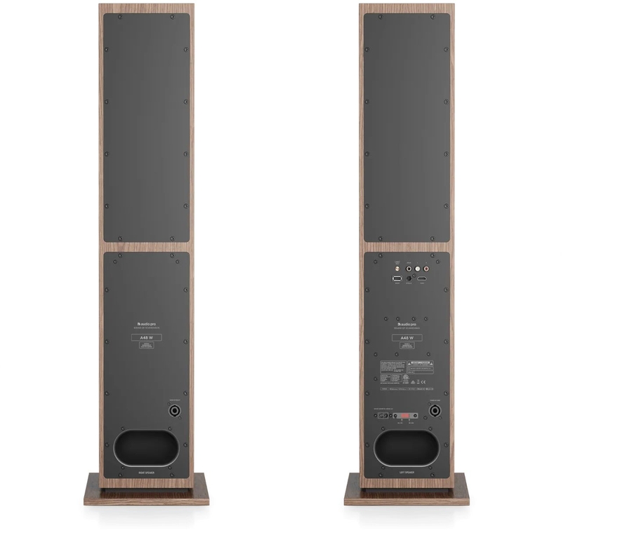 Audio Pro A48 W Stereo Speakerset - Walnoot 2