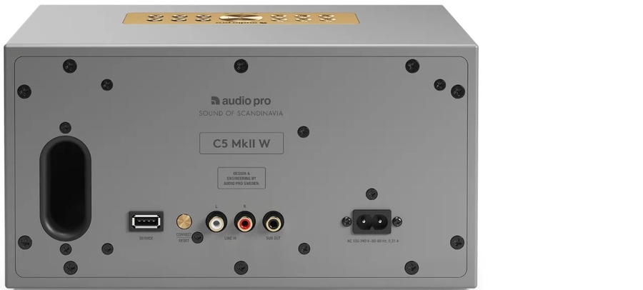 Audio Pro C5 MkII W Multiroom Stereo Speaker - Grijs 2