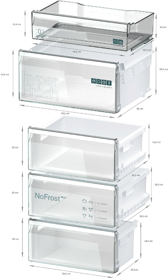 Siemens KG36NVXBG iQ300 Koel-vriescombinatie 14
