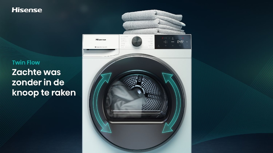 Hisense DH3E900BWCB Warmtepompdroger 16