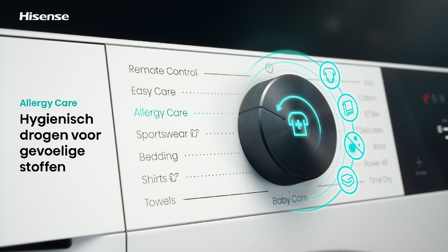 Hisense DH3E900BWCB Warmtepompdroger 19