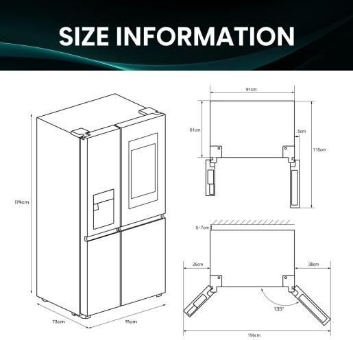 Hisense RS9P628GPFE Side-by-Side Koelkast  11