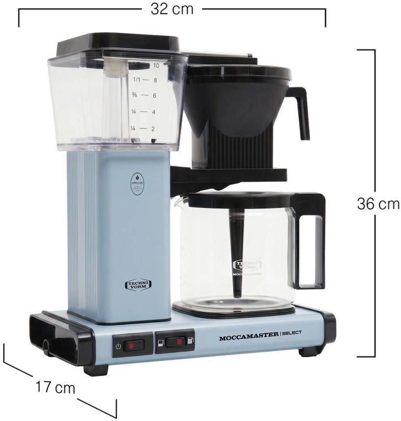 Moccamaster KBG Select Baby Blue Koffiemachine - Filterkoffie 2