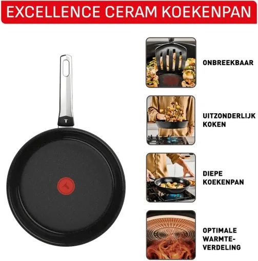 Tefal G20702 Excellence Ceram Koekenpan - 20 cm 2