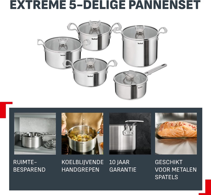 Tefal E529SA Extreme Kookset 11
