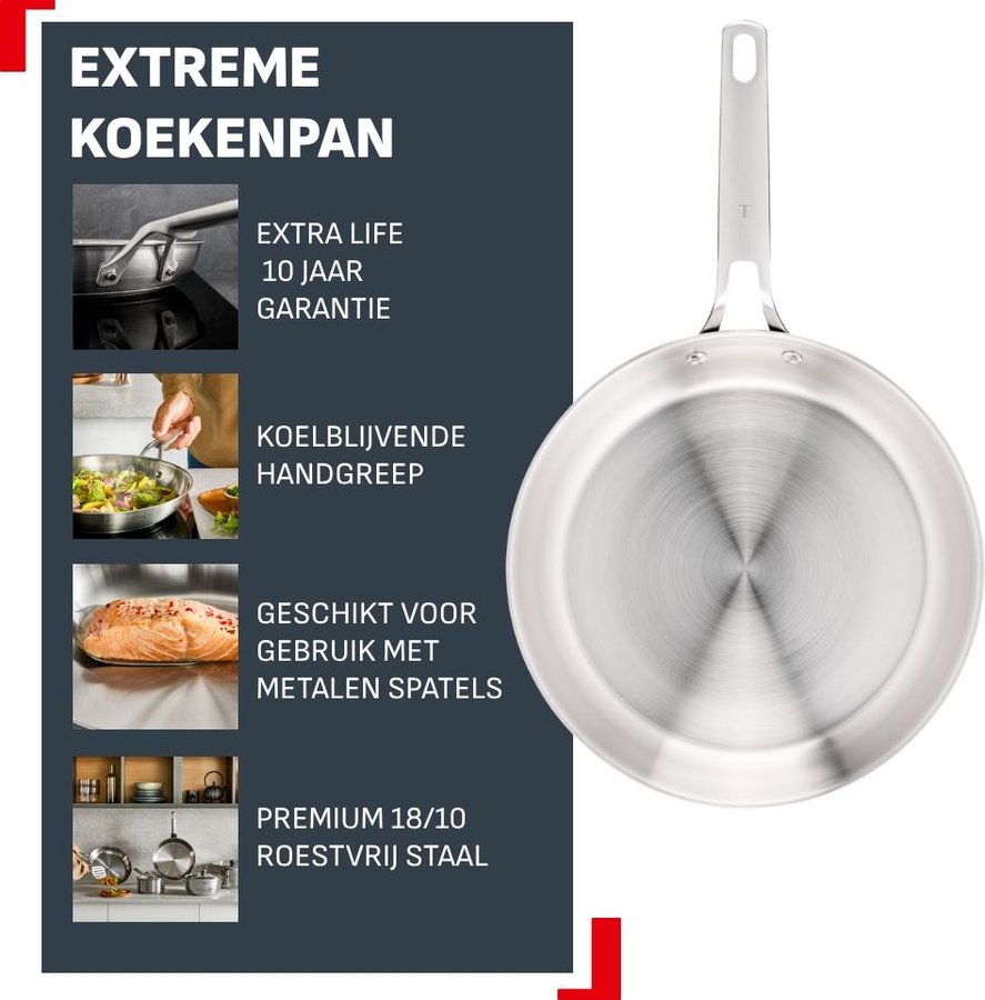 Tefal G76204 Extreme Koekenpan - 24 cm 7