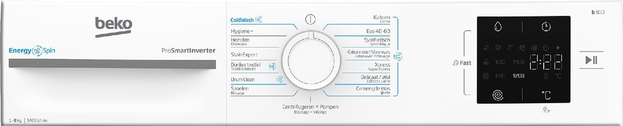 Beko BM3WFU38412CW Wasmachine 8