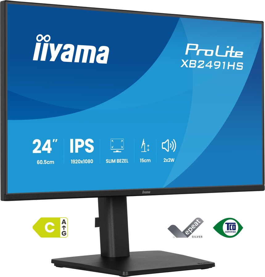 iiyama ProLite XB2491HS-B1 24 inch Full HD IPS Monitor 1