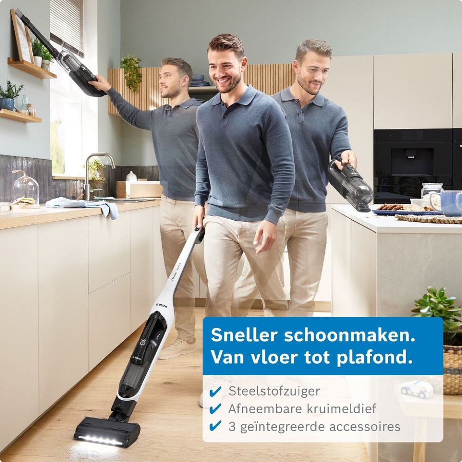 BOSCH BHH4WM28 Serie 4 Flexxo 28 Vmax Steelstofzuiger 8