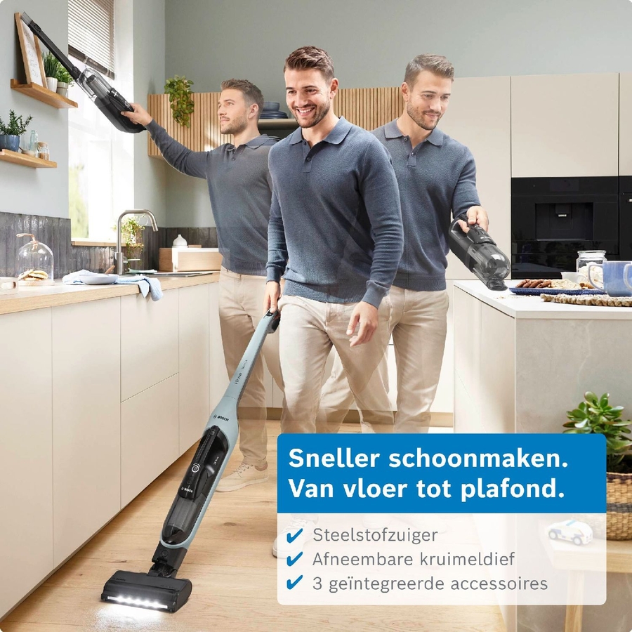 BOSCH BCH4SM28 Serie 4 Flexxo 28 Vmax Steelstofzuiger 4