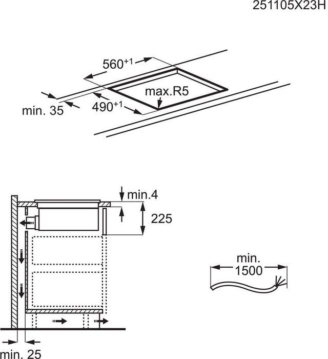 AEG TT64CB00CB 6000 ComboHob Kookplaat met Afzuiging  15